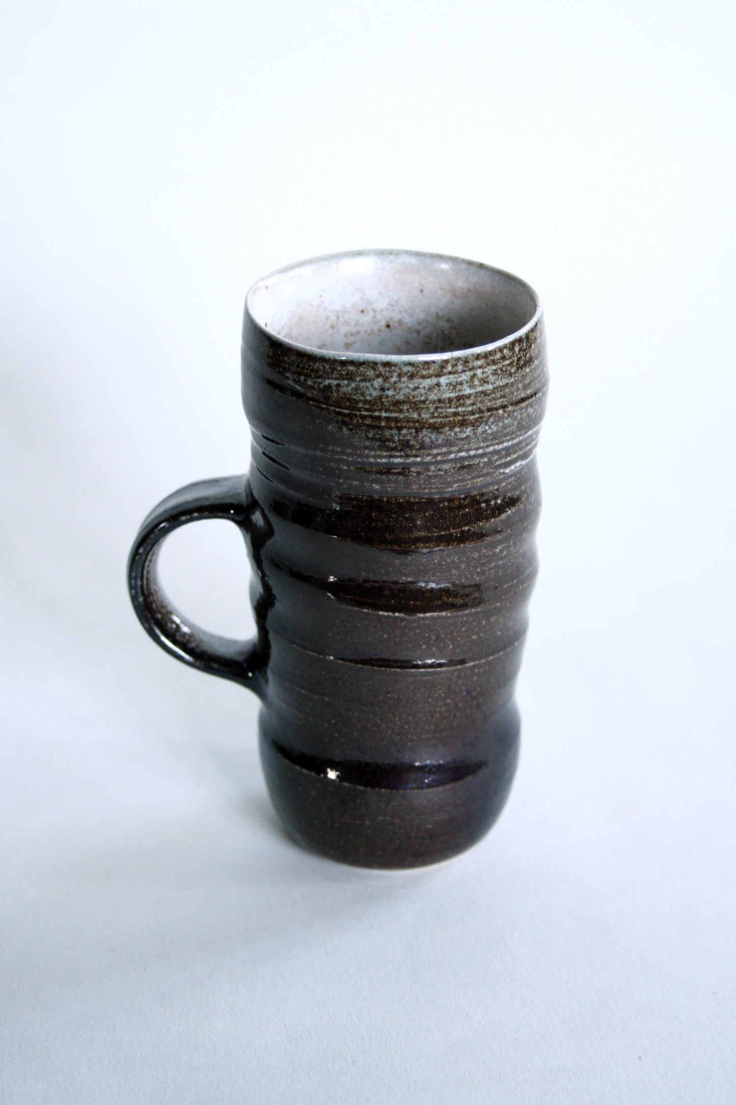 Skinny cup in blue/black slip