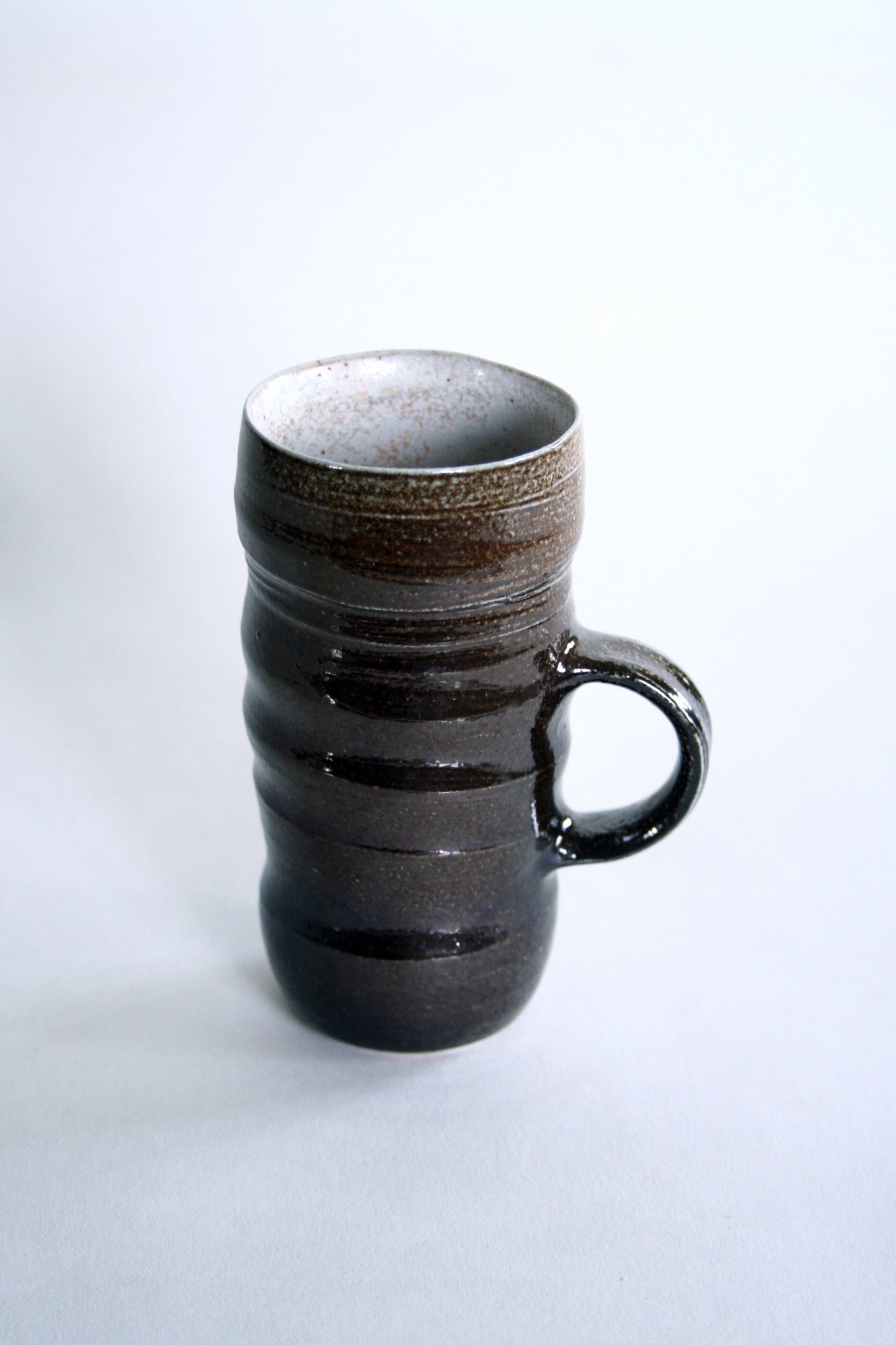 Skinny cup in blue/black slip