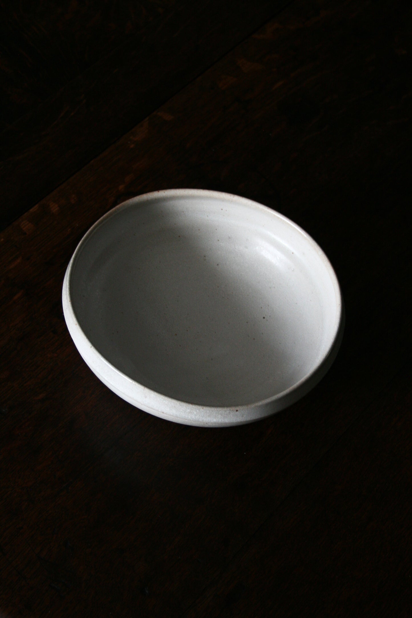 White asymmetric bowl