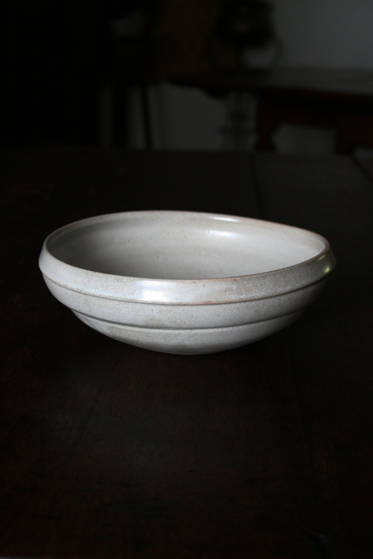 White asymmetric bowl