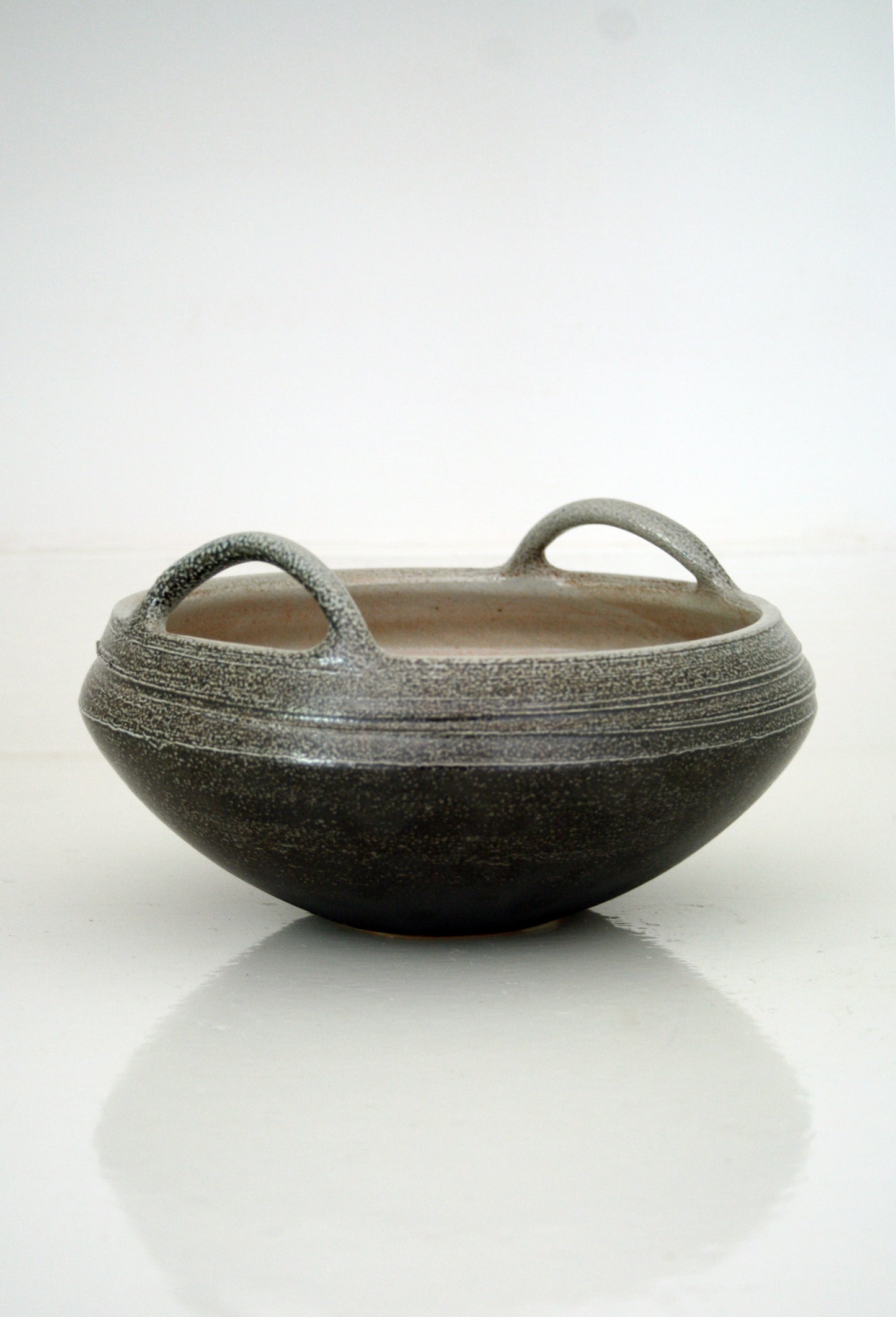 Salt glaze basket bowl