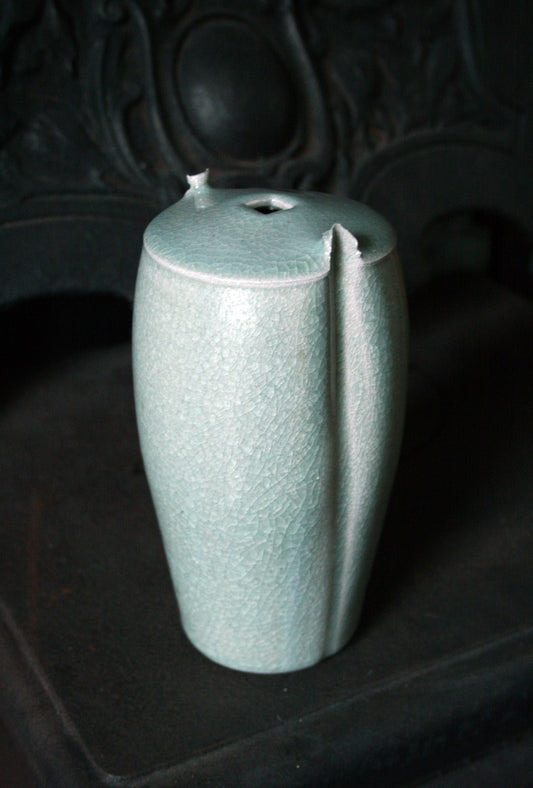 Stem vase with square opening