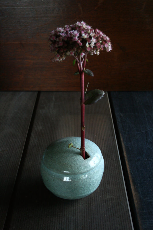 Enclosed form vase