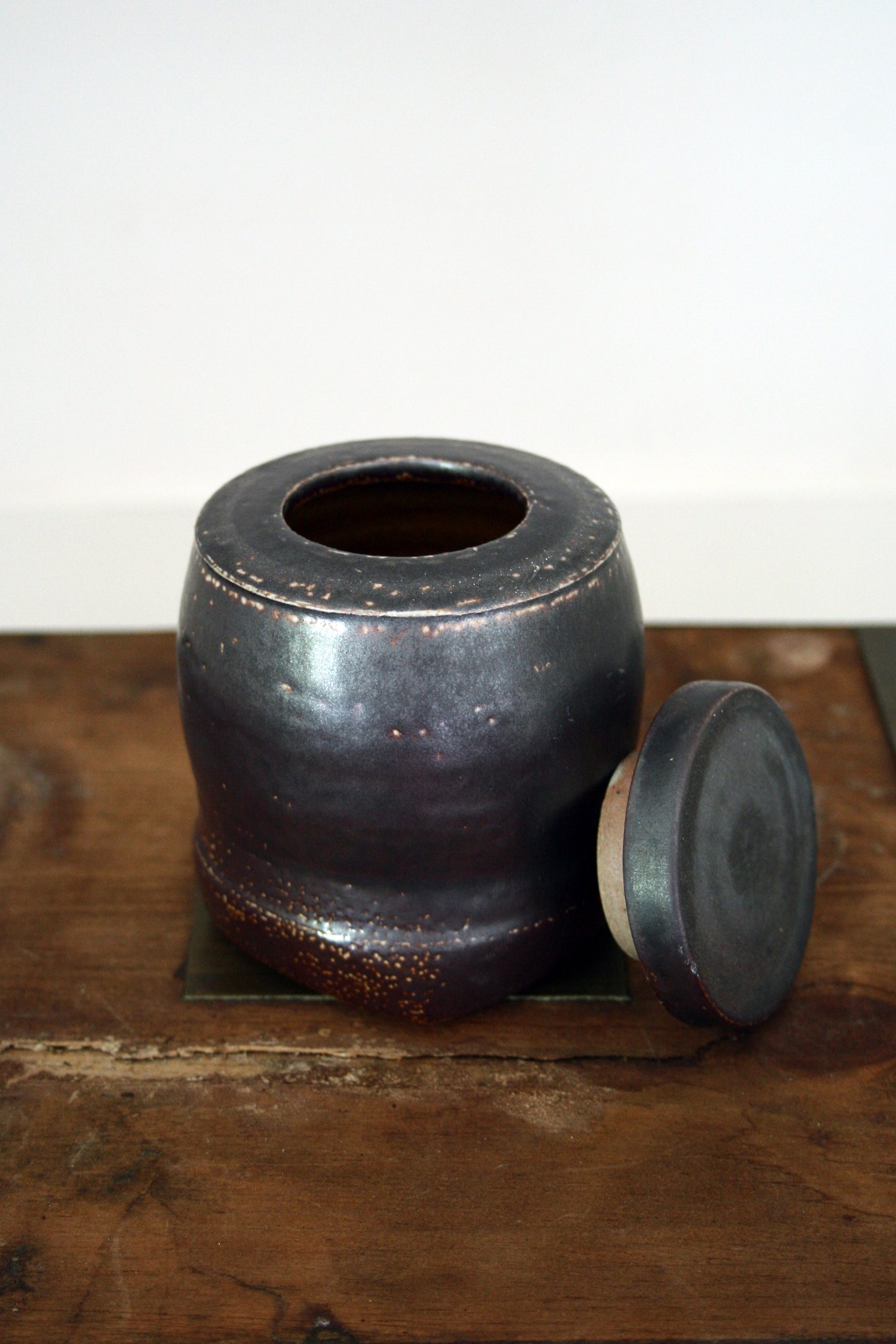 Spice jar in black slip