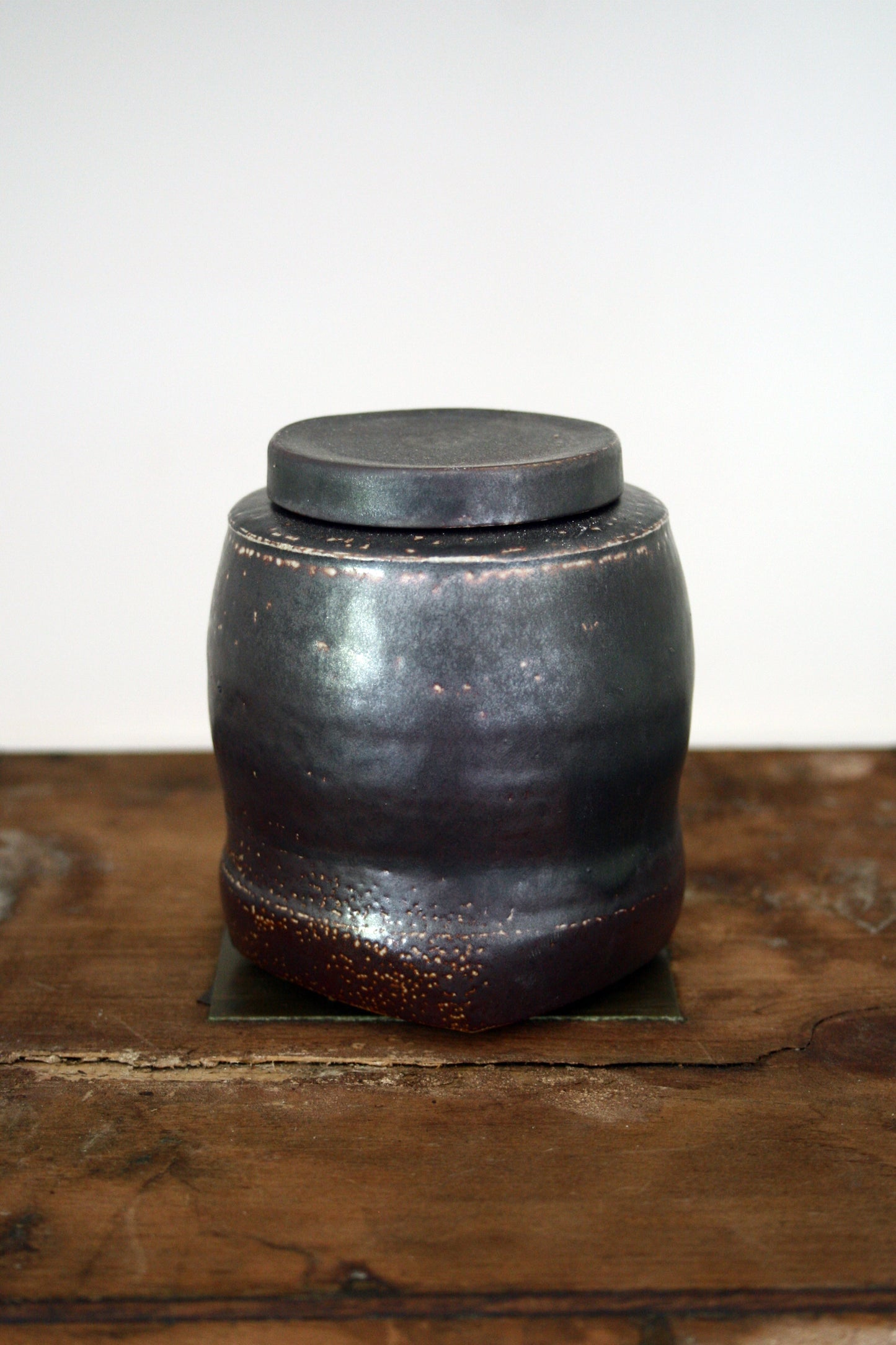 Spice jar in black slip