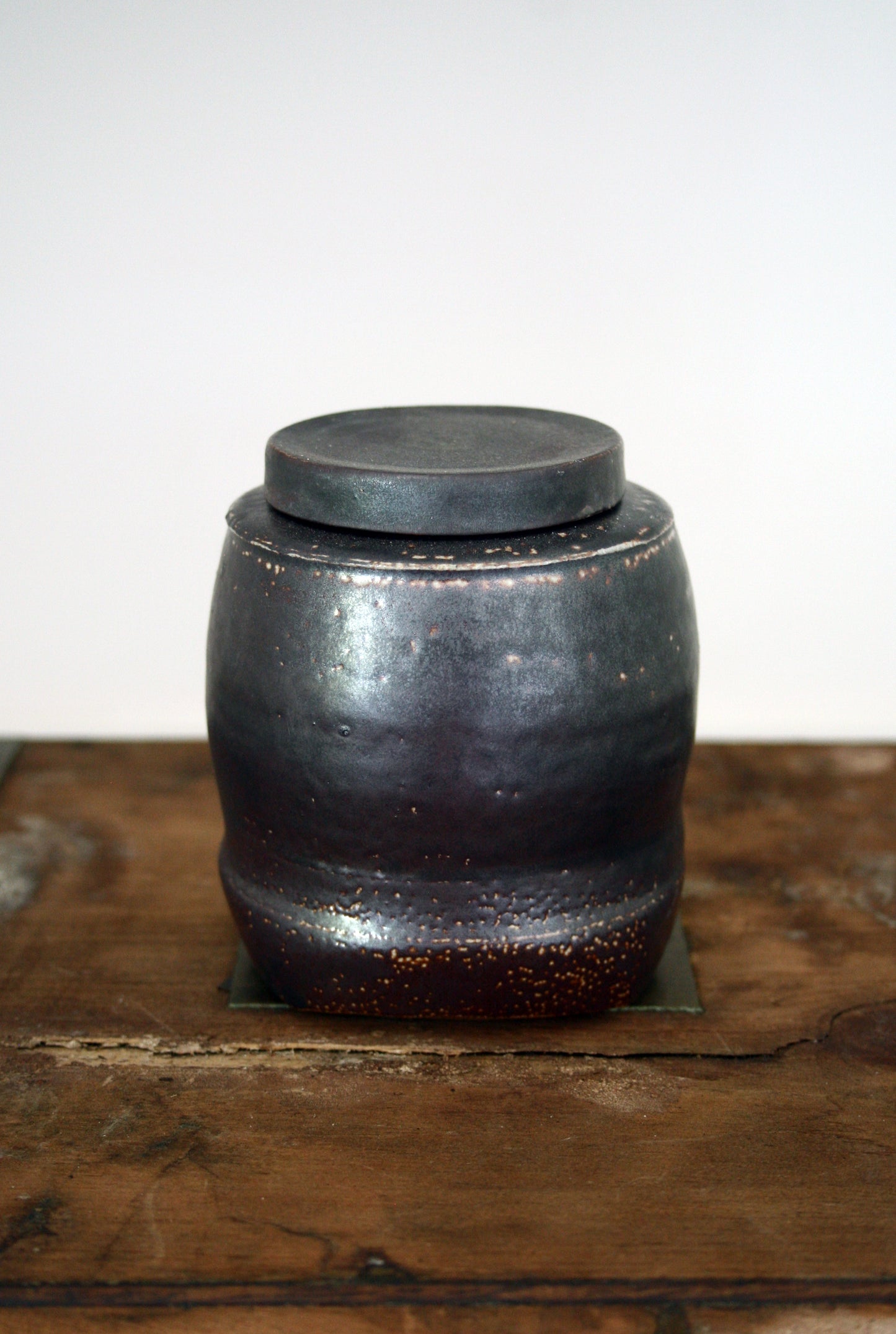 Spice jar in black slip