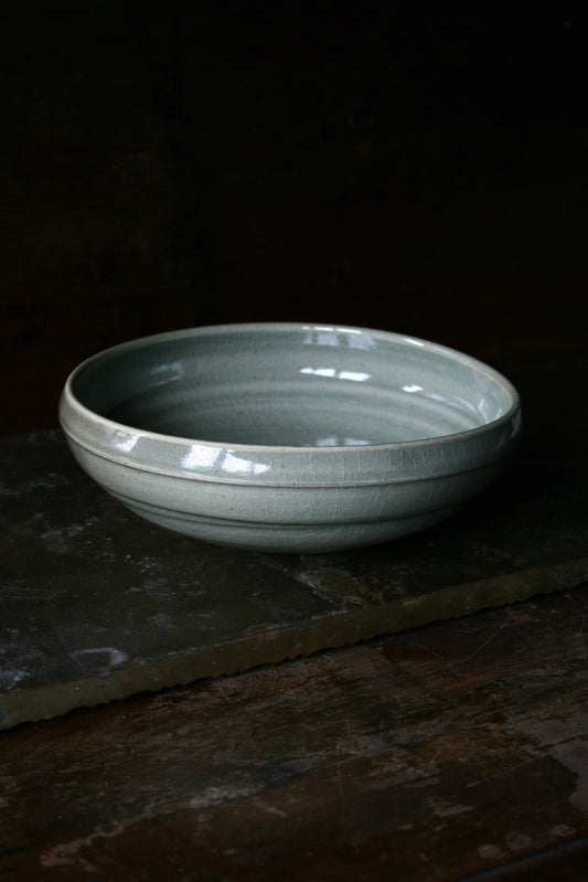 Celadon asymmetric bowl