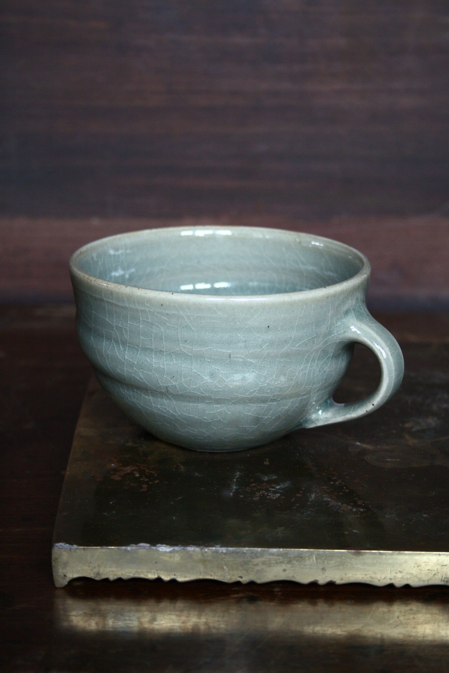 Celadon wide cup