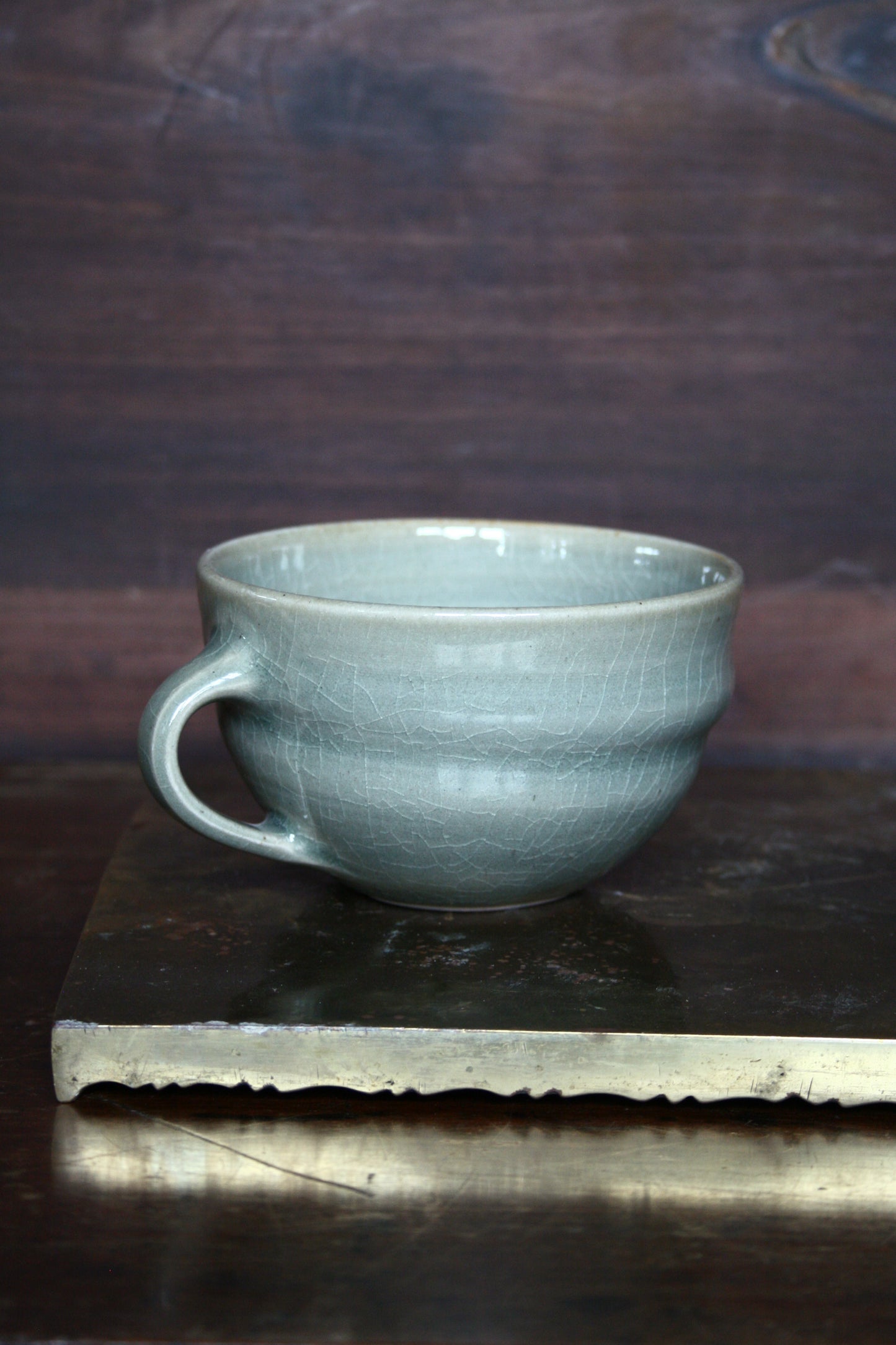 Celadon wide cup