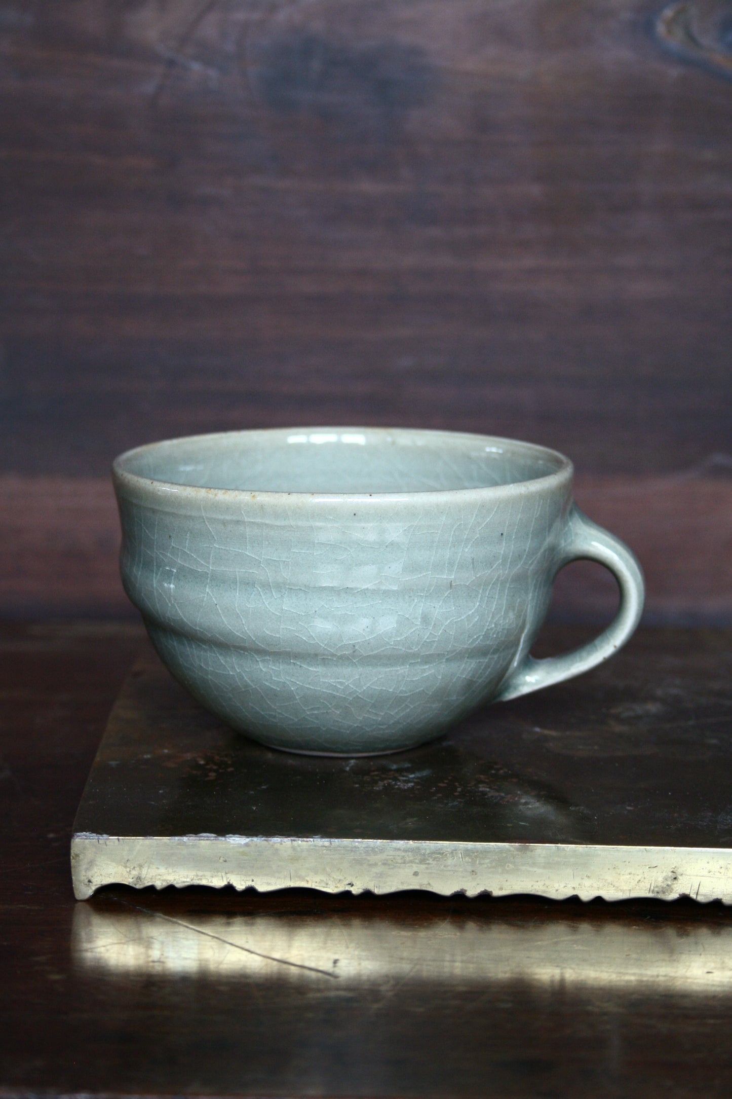 Celadon wide cup