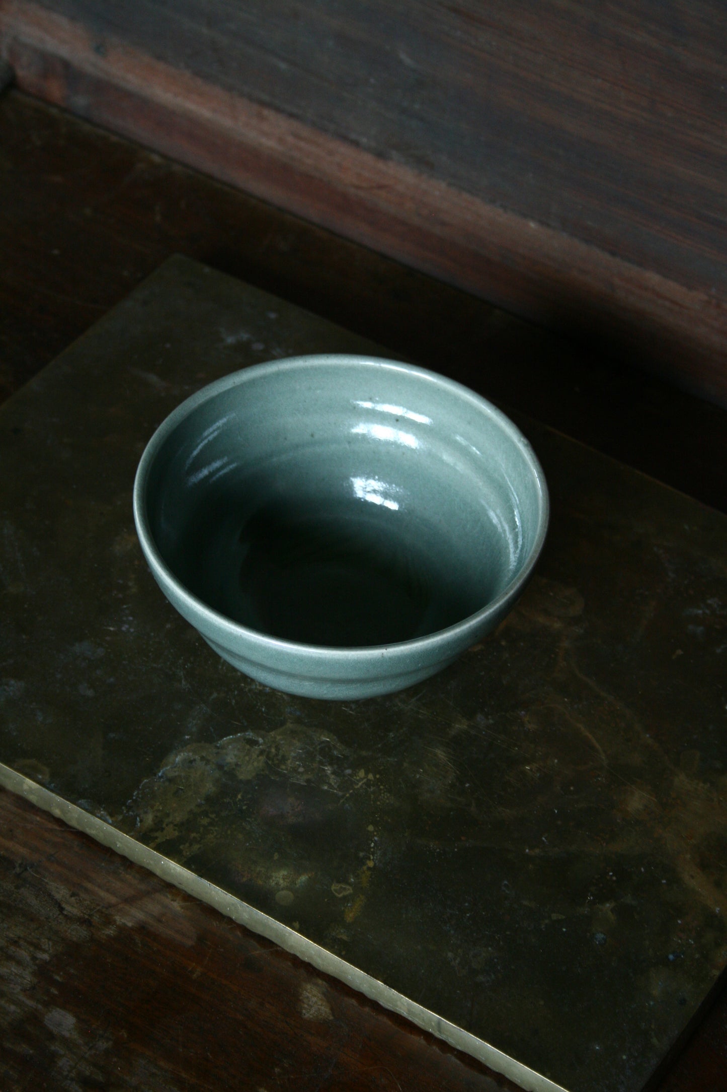 Celadon cereal bowl