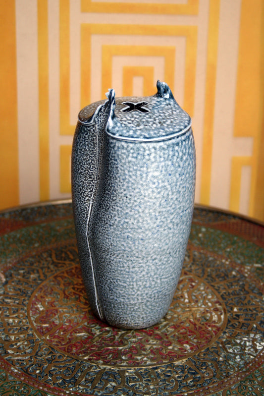 Cross hatch vase