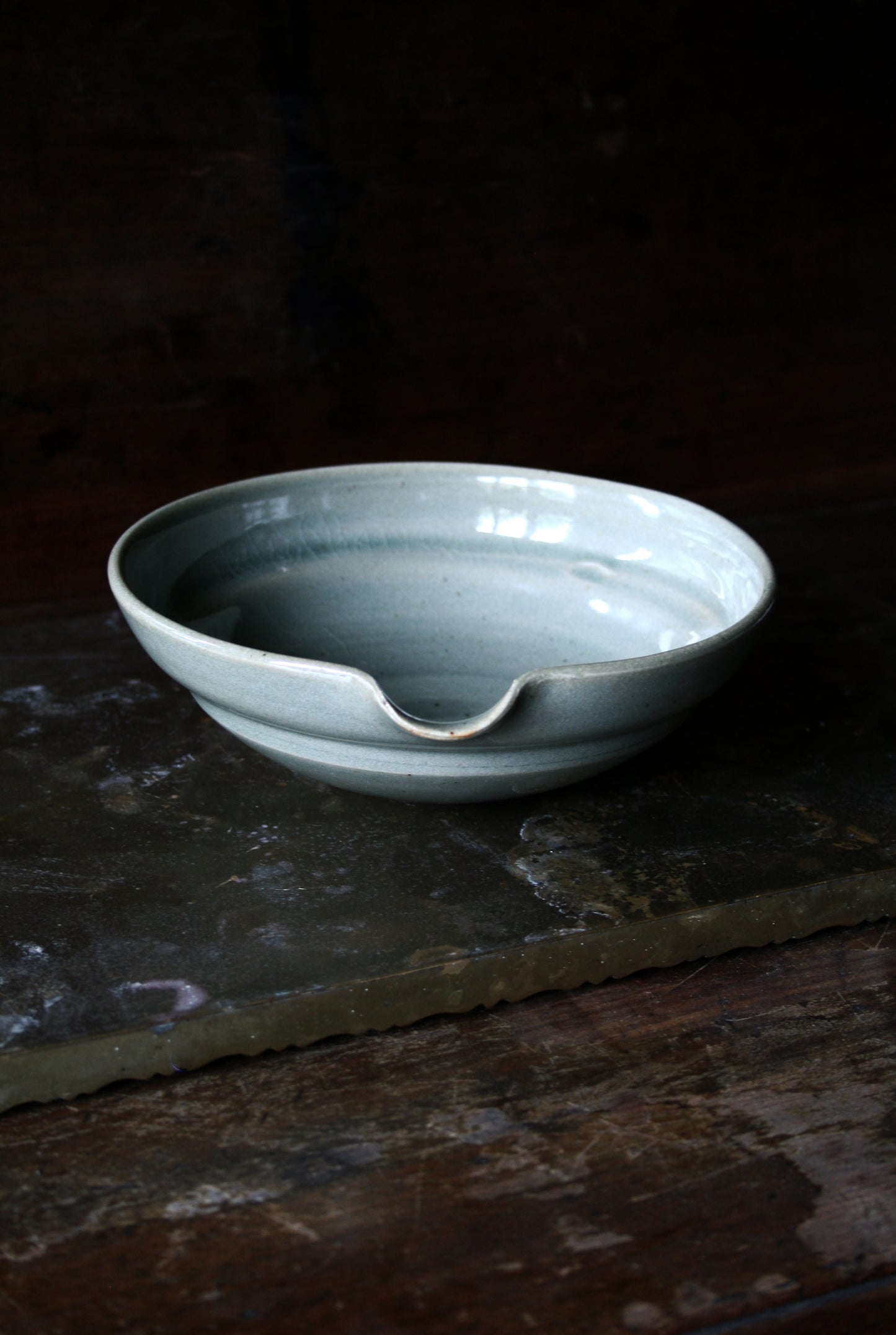 Celadon pouring bowl