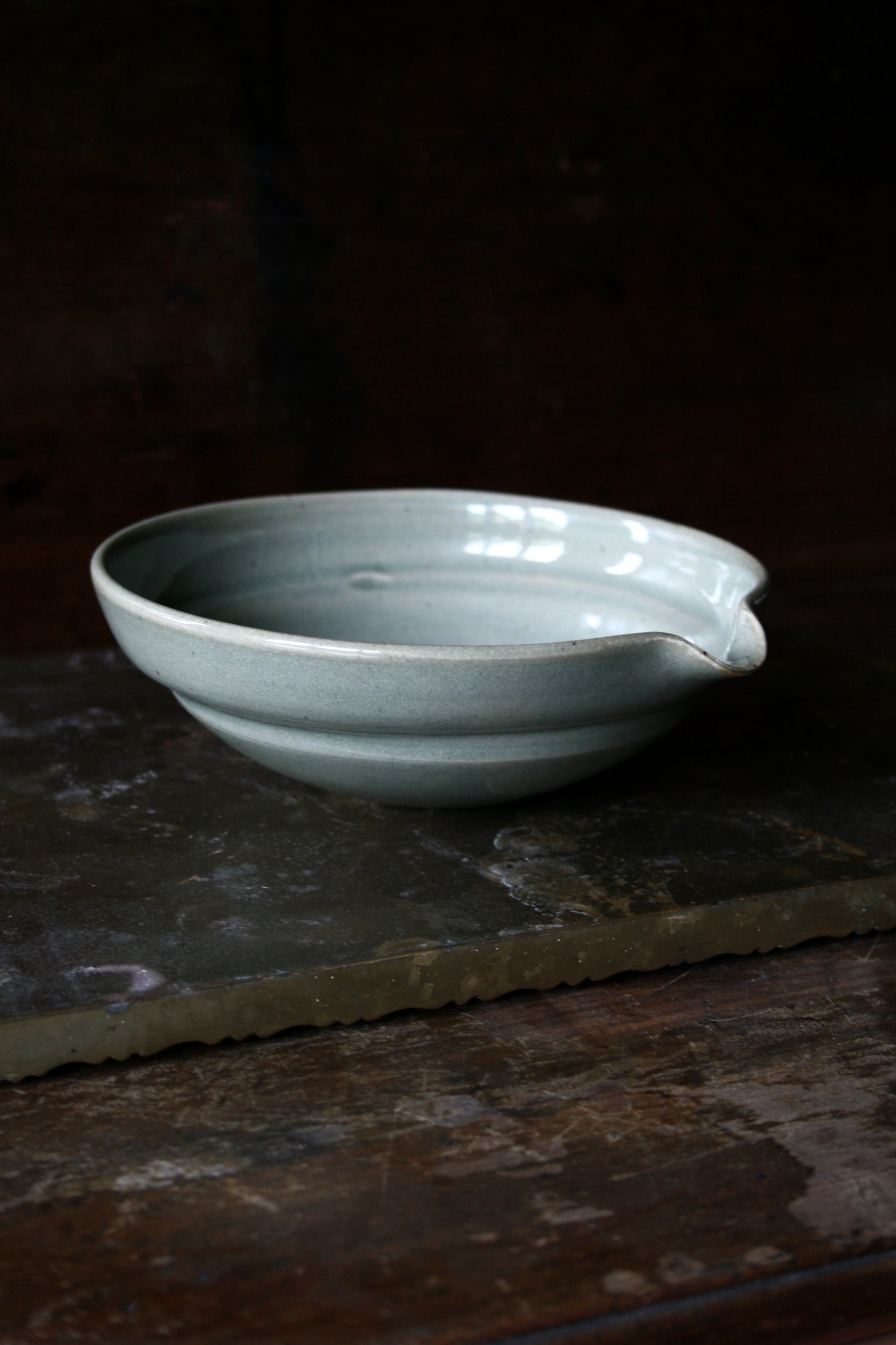 Celadon pouring bowl