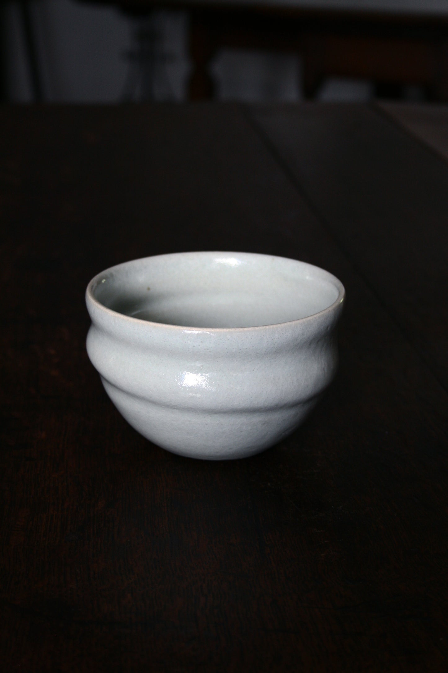 Pudding bowl in pale blue celadon