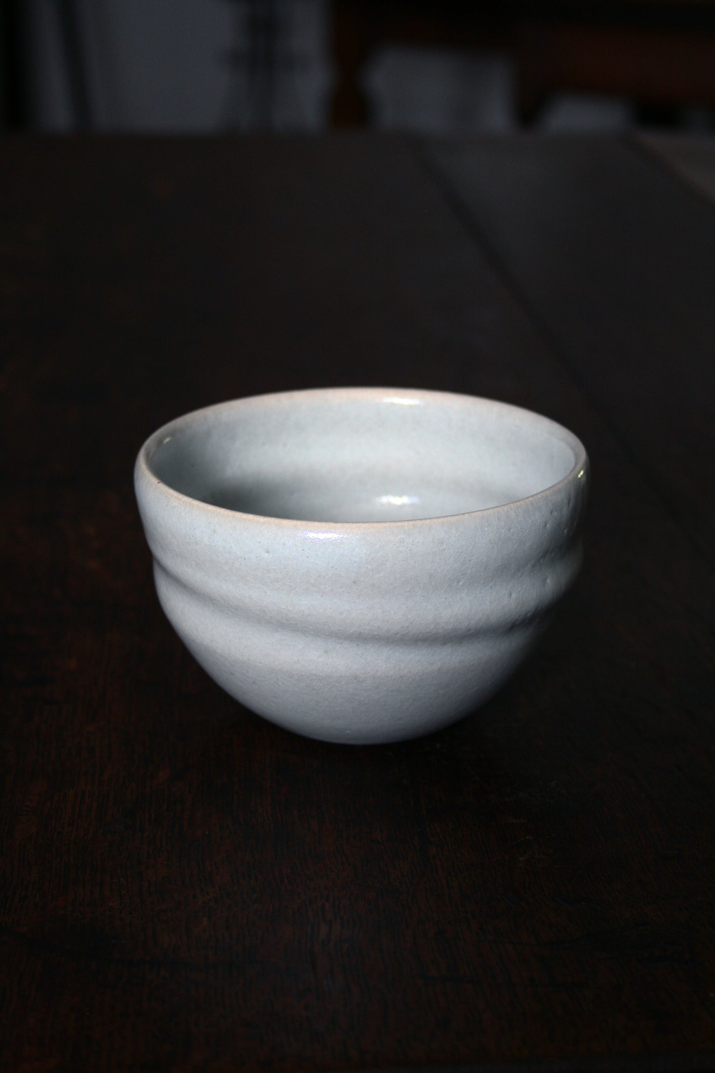 Pudding bowl in pale blue celadon