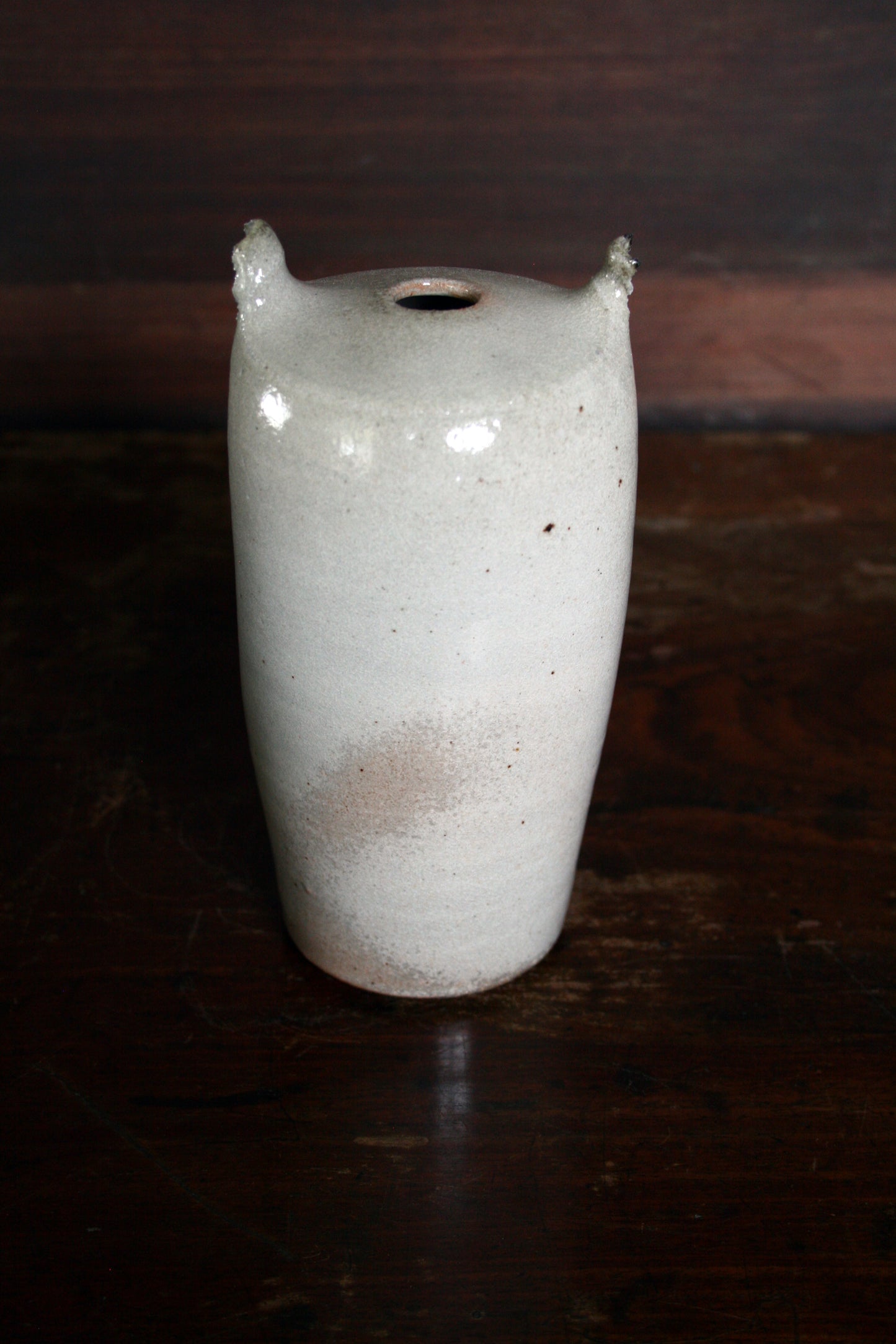 Shino bud vase