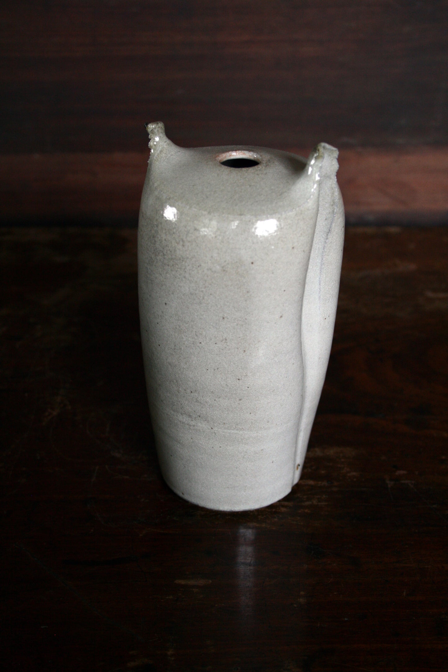 Shino bud vase