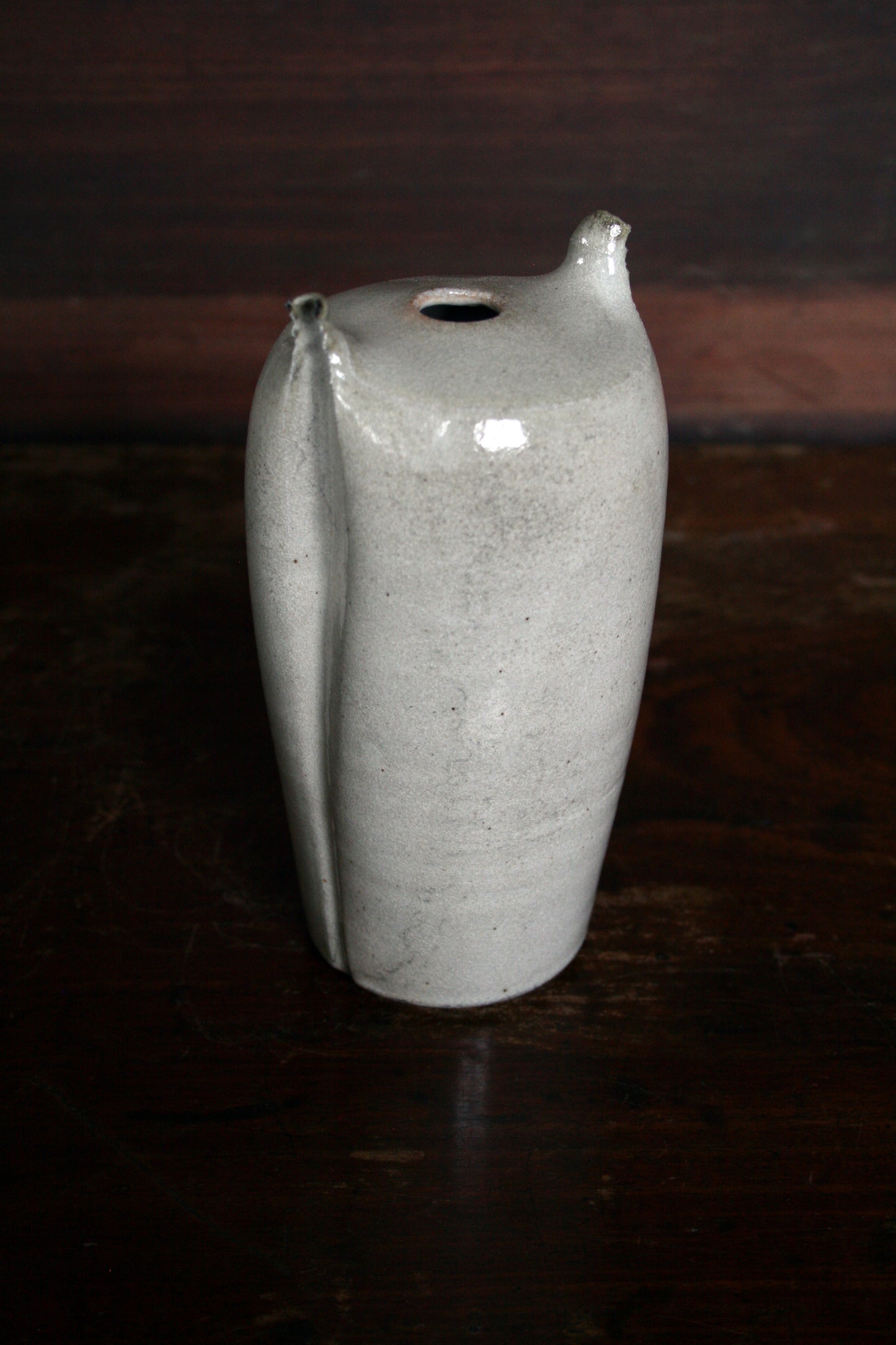 Shino bud vase