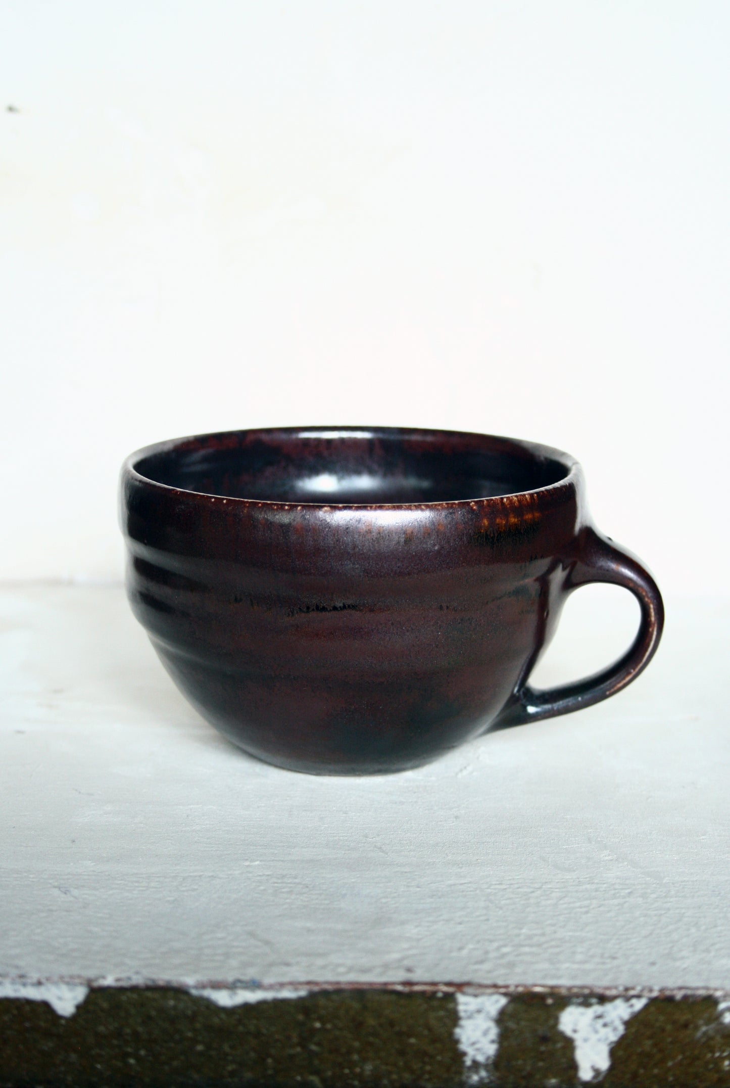 Dark iron wide mug