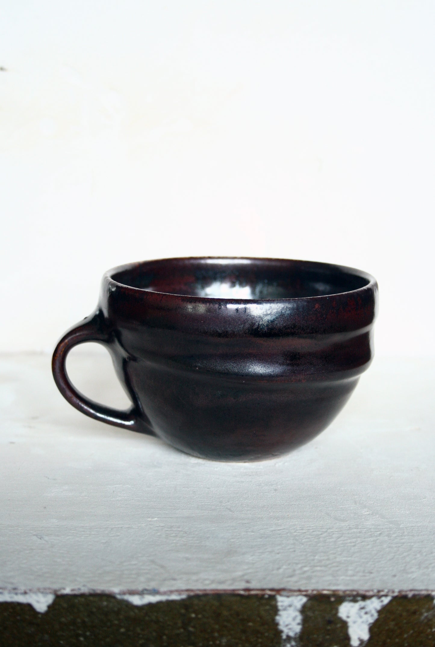 Dark iron wide mug