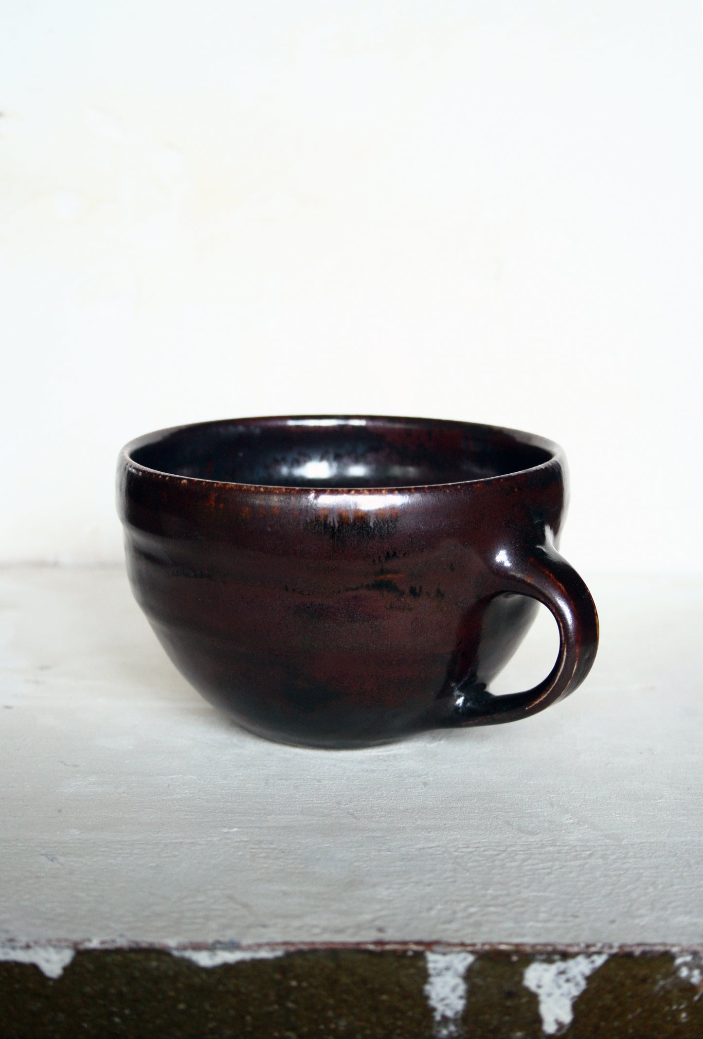 Dark iron wide mug